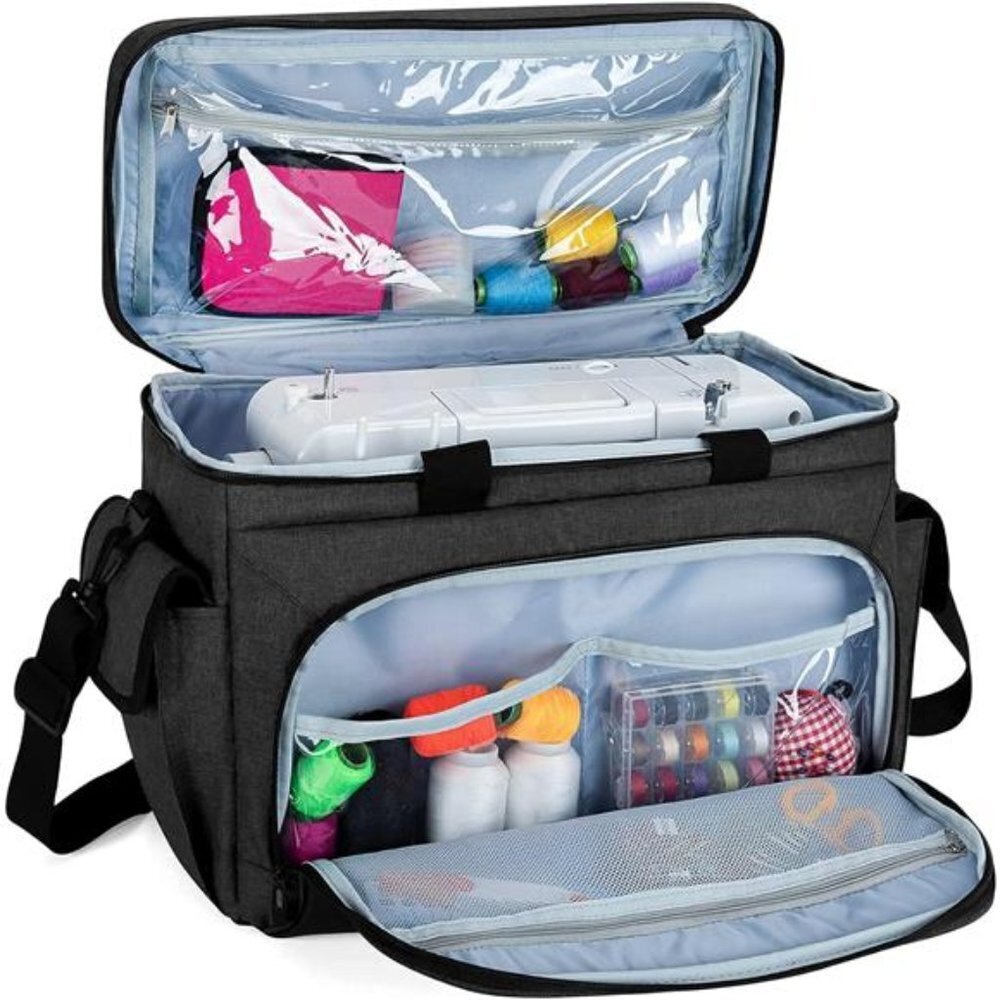 Universal Sewing Machine Carrying Case with Bottom Base Feet Pad Tote Bag